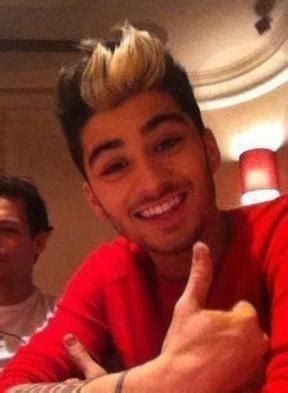 zayn malik blonde streak.